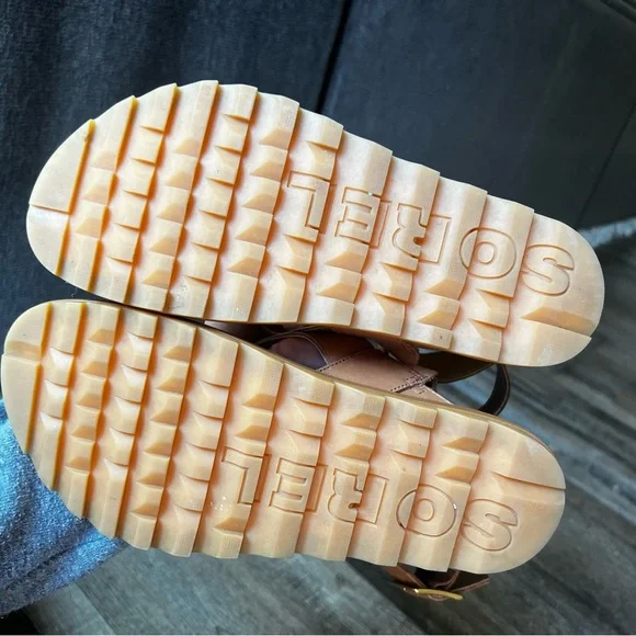 Sorel Ankle Strap Sandals - Camel - Picture 8 of 9